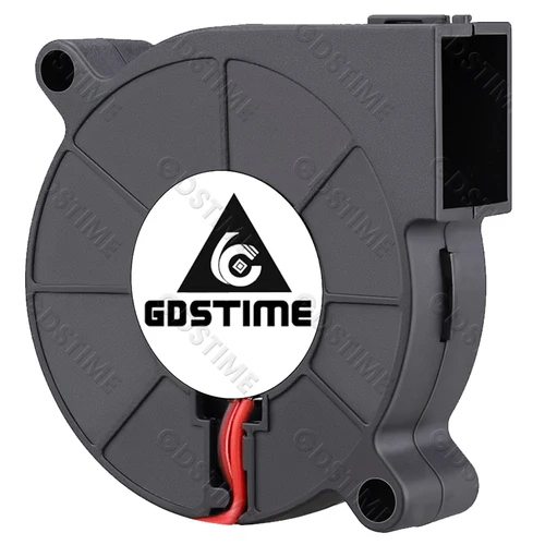 Imagen 2 del producto Gdstime DC 5V 12V 24V 50x50x15mm enfriador de doble bola ventilador Radial USB de 2 pines 5015 Turbo ventilador 5cm 50mm radiador para refrigeración de impresora 3D