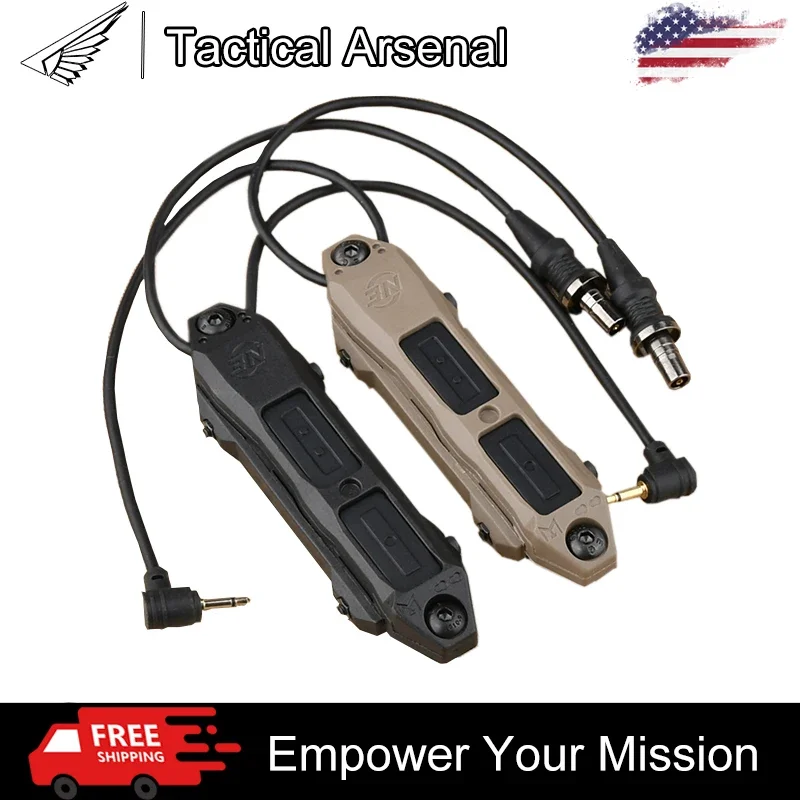 Tactical Augmented Pressure Remote Dual Function Switch For Mlok Keymod DBAL A2 PEQ 15 NGAL MAWL Fla