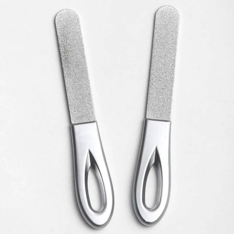 ملفات أظافر مزدوجة الجوانب من الفولاذ المقاوم للصدأ مانيكير وباديكير للعناية بالأظافر الاحترافية ملحقات أدوات العناية بالأظافر