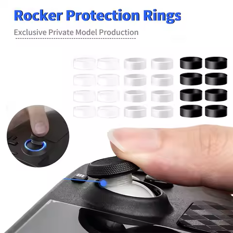 4/8pcs Elastic Protective Joystick Rubber Ring for PS5/ PS4/ Xbox/ Switch Pro/ Steam Deck/Rog Ally Rocker Silicone Ring Cover