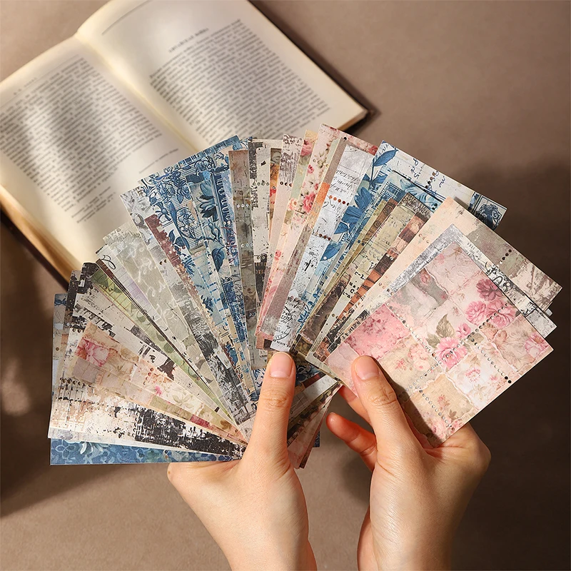 10 قطعة مجموعة ورق ديكور عتيق لتقوم بها بنفسك مواد سكرابوكينغ تسميات ورقة لمجلة دفتر مخطط لوازم الحرف اليدوية