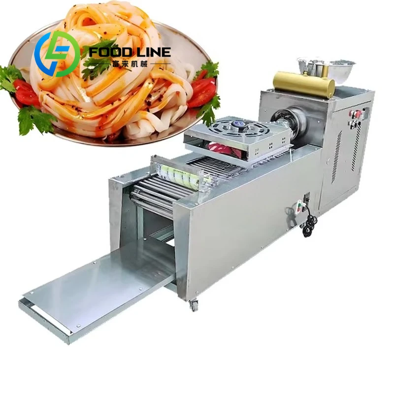 

Customized Flat Rice Noodles Machine High-Speed Starch Noodle Extruder with Automatic Cutter and Cooling System