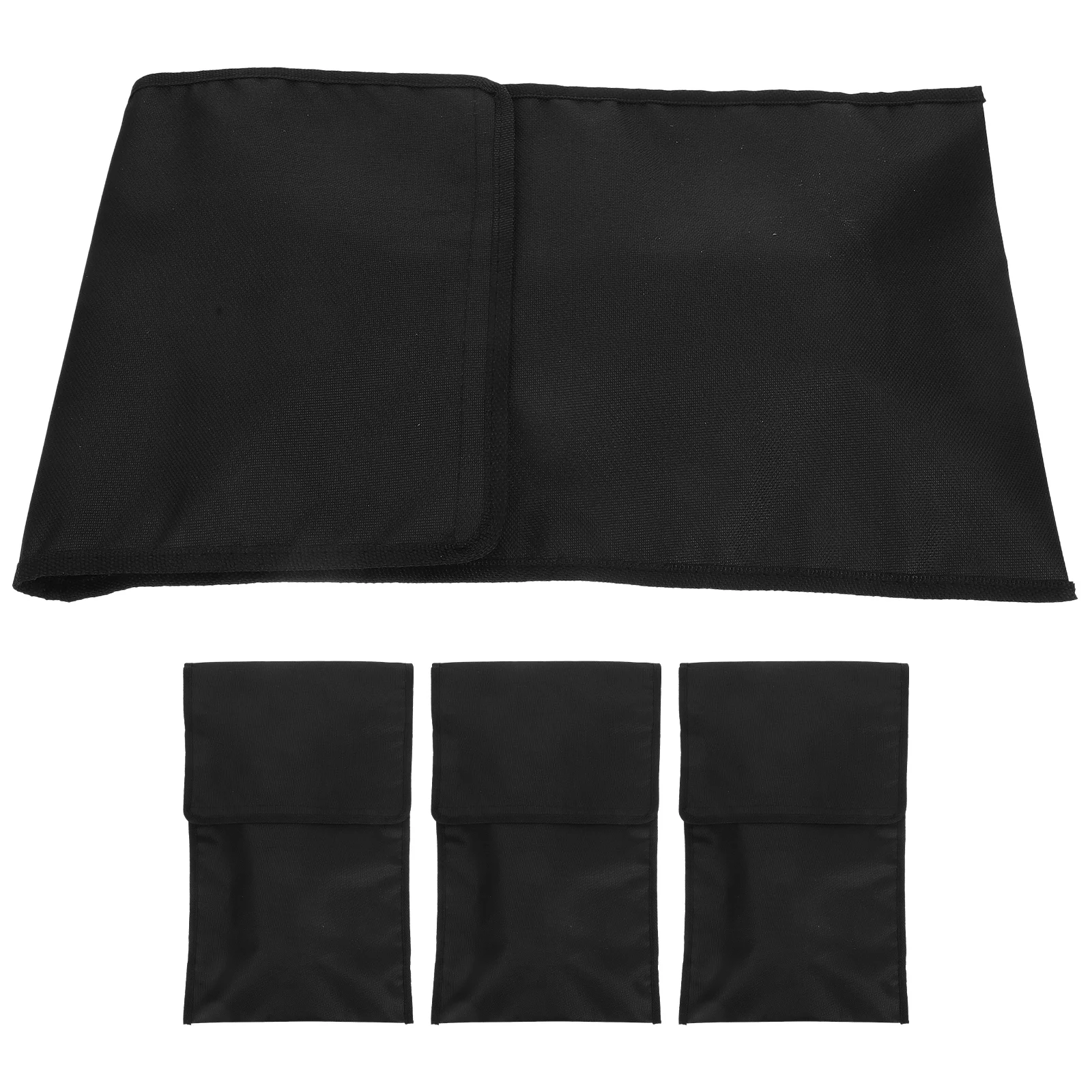

4pcs BBQ Tool Storage Bag Large Capacity Oxford Cloth Wear Resistant Tool Pouch ganizer Holder Electrical Maintenance