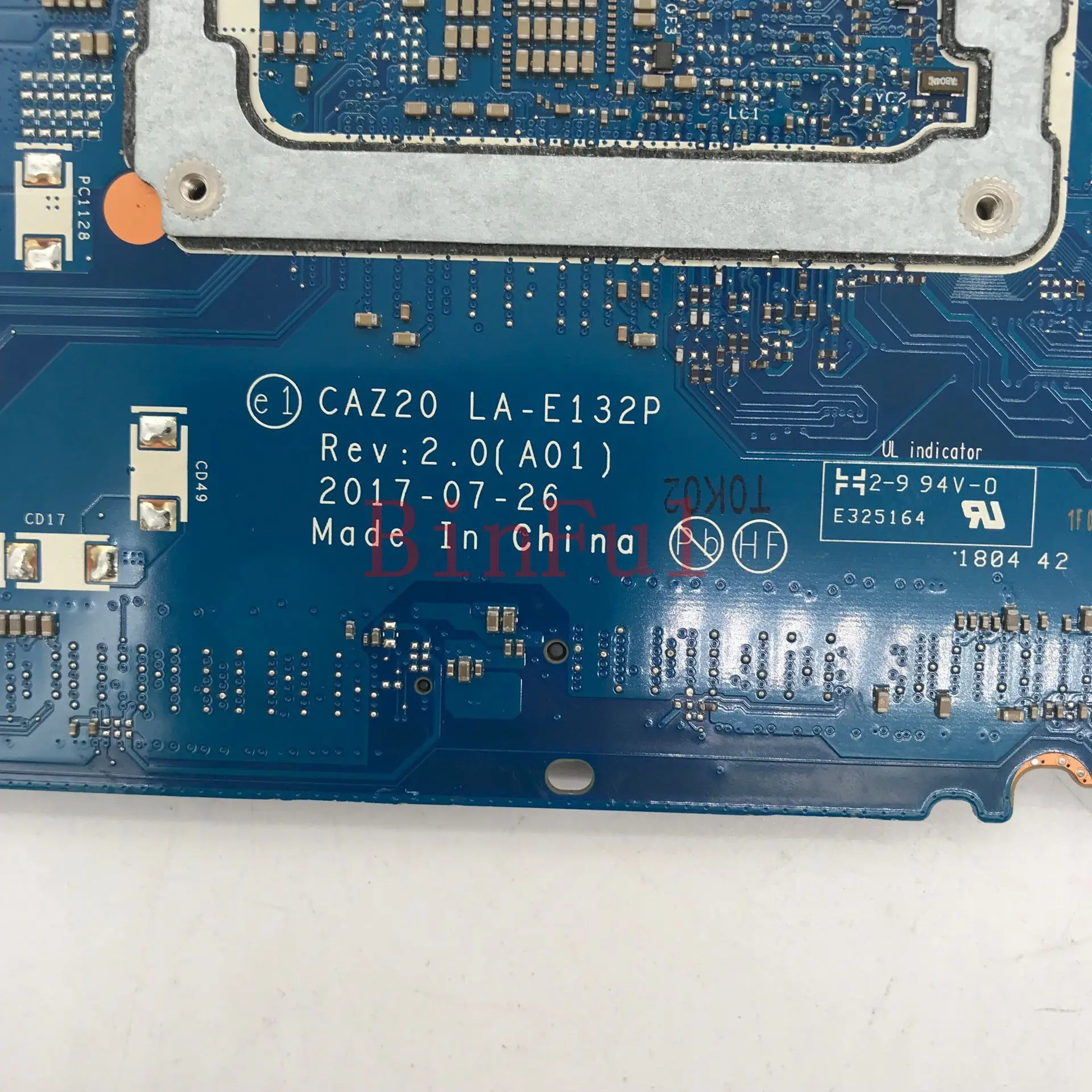 

0YF9VM YF9VM CN-0YF9VM Высококачественная материнская плата для ноутбука Dell 7480, материнская плата LA-E132P с процессором SR2F0 I5-6300U, 100% работает хорошо