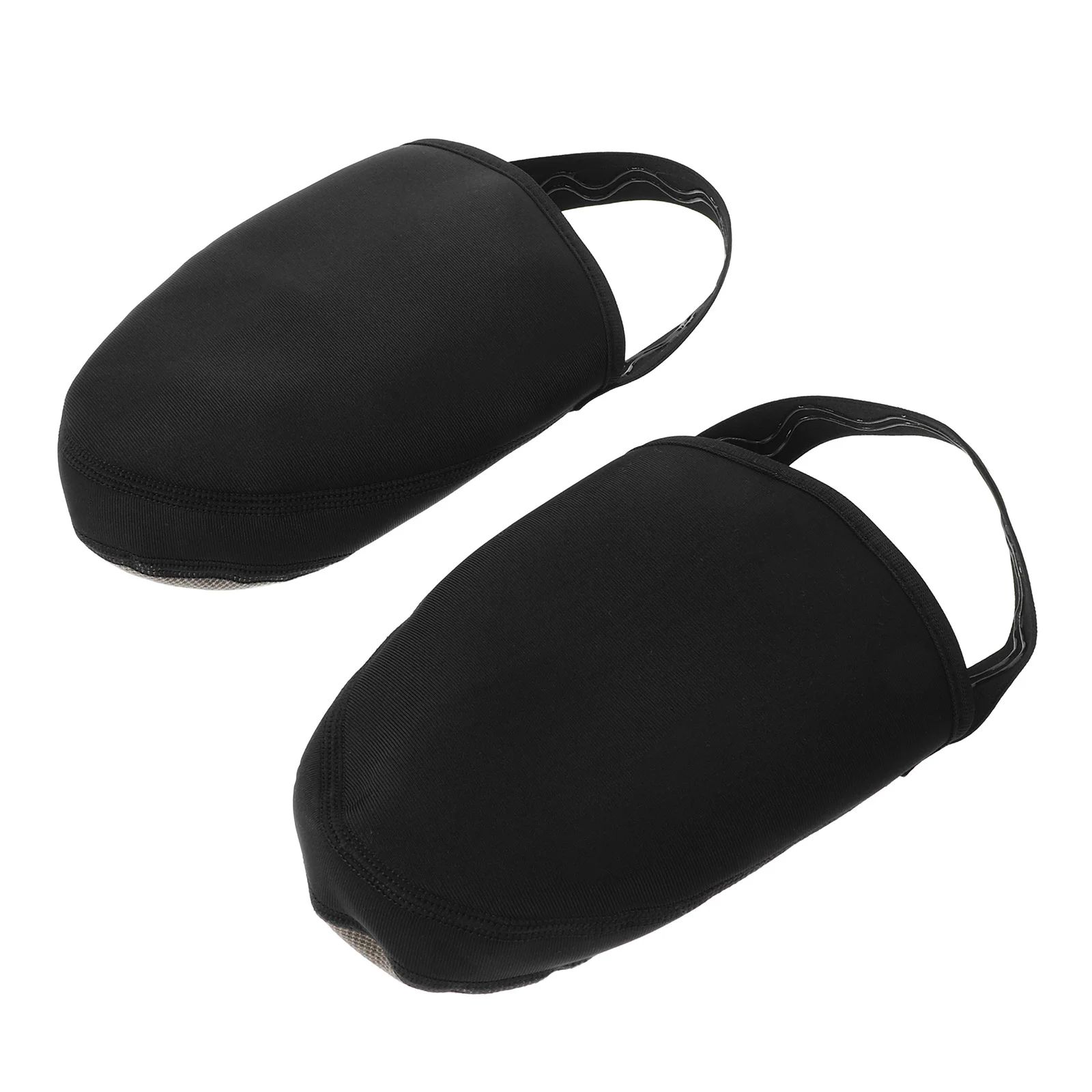 

1 Pair Outdoor Thermal Shoe Covers Size L 44-46 Windproof Breathable Half Toe Cycling Covers Durable Nonslip Sole Winter Bike