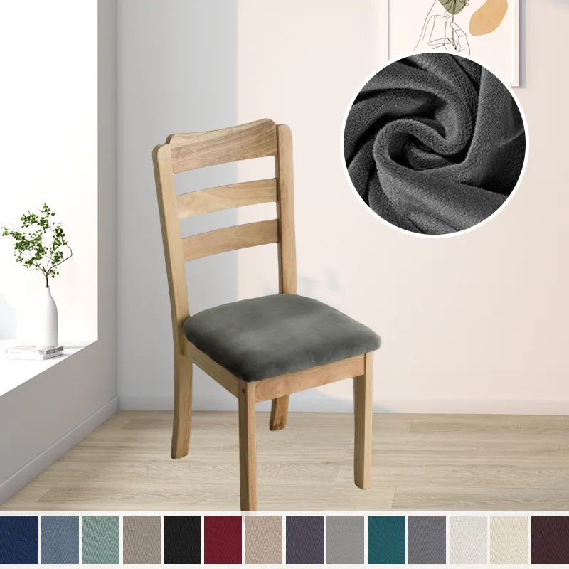 1pc Dining Room Chair Seat Covers Removable Washable Elastic Cushion Covers for Upholstered Dining Chair