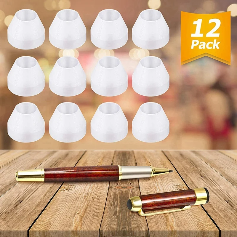 بطانات قلم متينة غير لاصقة ، بطانات اصطناعية بيضاء لتحول كاليفورنيا ، 36 قطعة