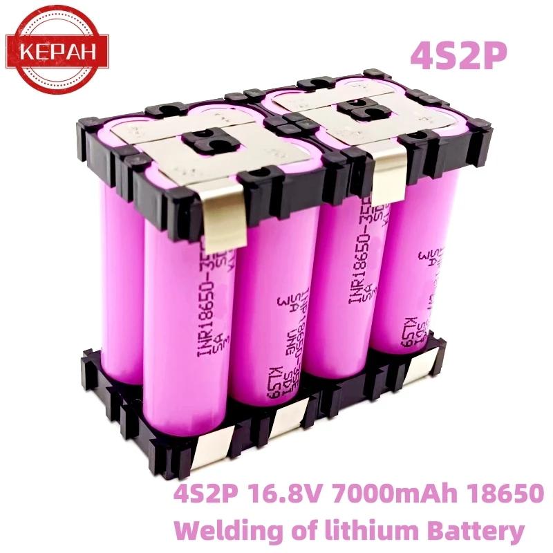 2S1P 3S2P 4S1P~5S2P 6S2P 18650-35E battery pack custom 18650-35E battery welding 3500mAh / 7000mah battery pack 7.4V to 25.2v