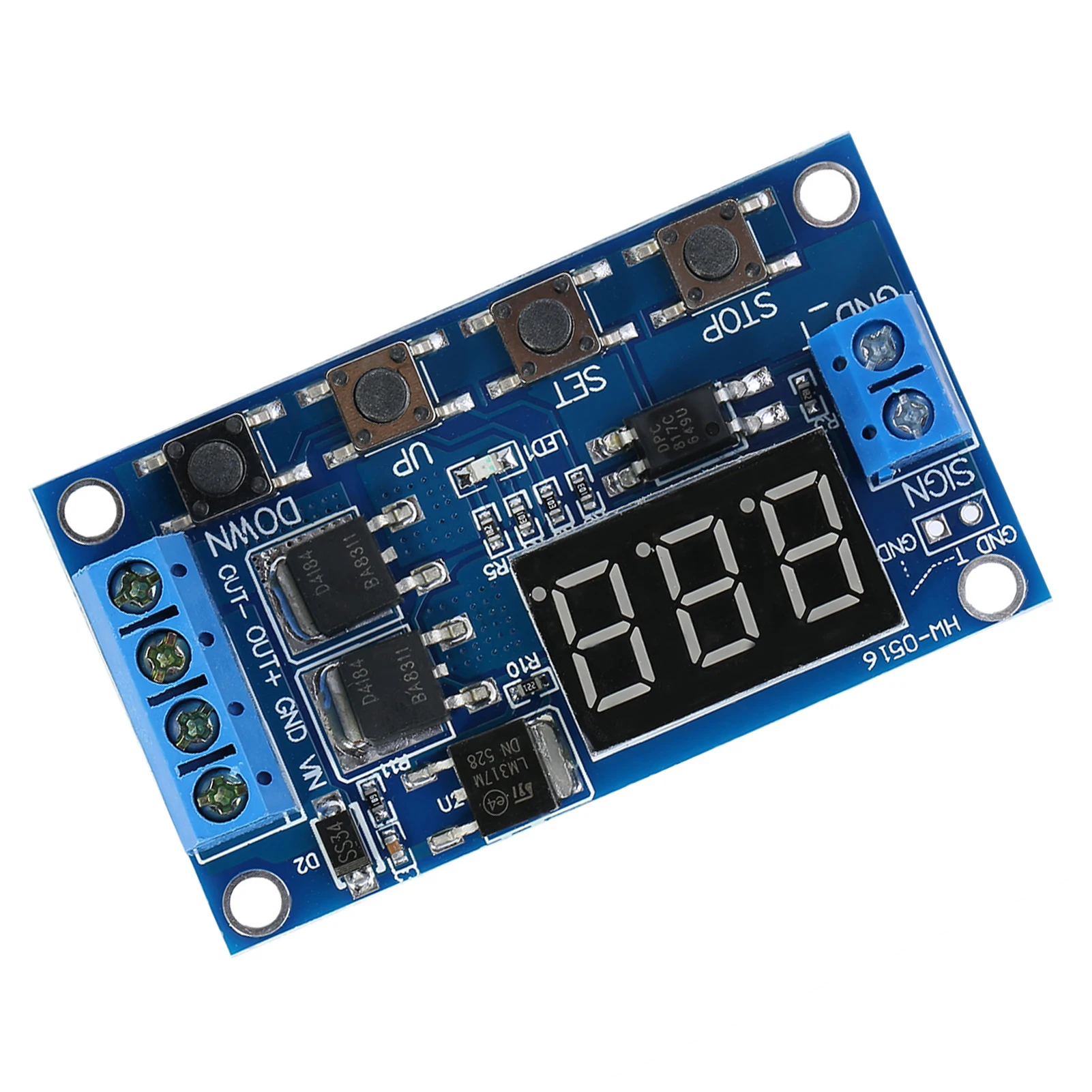 DC 5V--36V Trigger Cycle Delay Timer Switch Turn On Off Relay Module with LED Display
