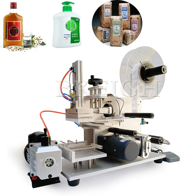 The Latest Fully Automatic Flat Sticker Pasting Machine Commercial Surface Bottle Labeling Machine