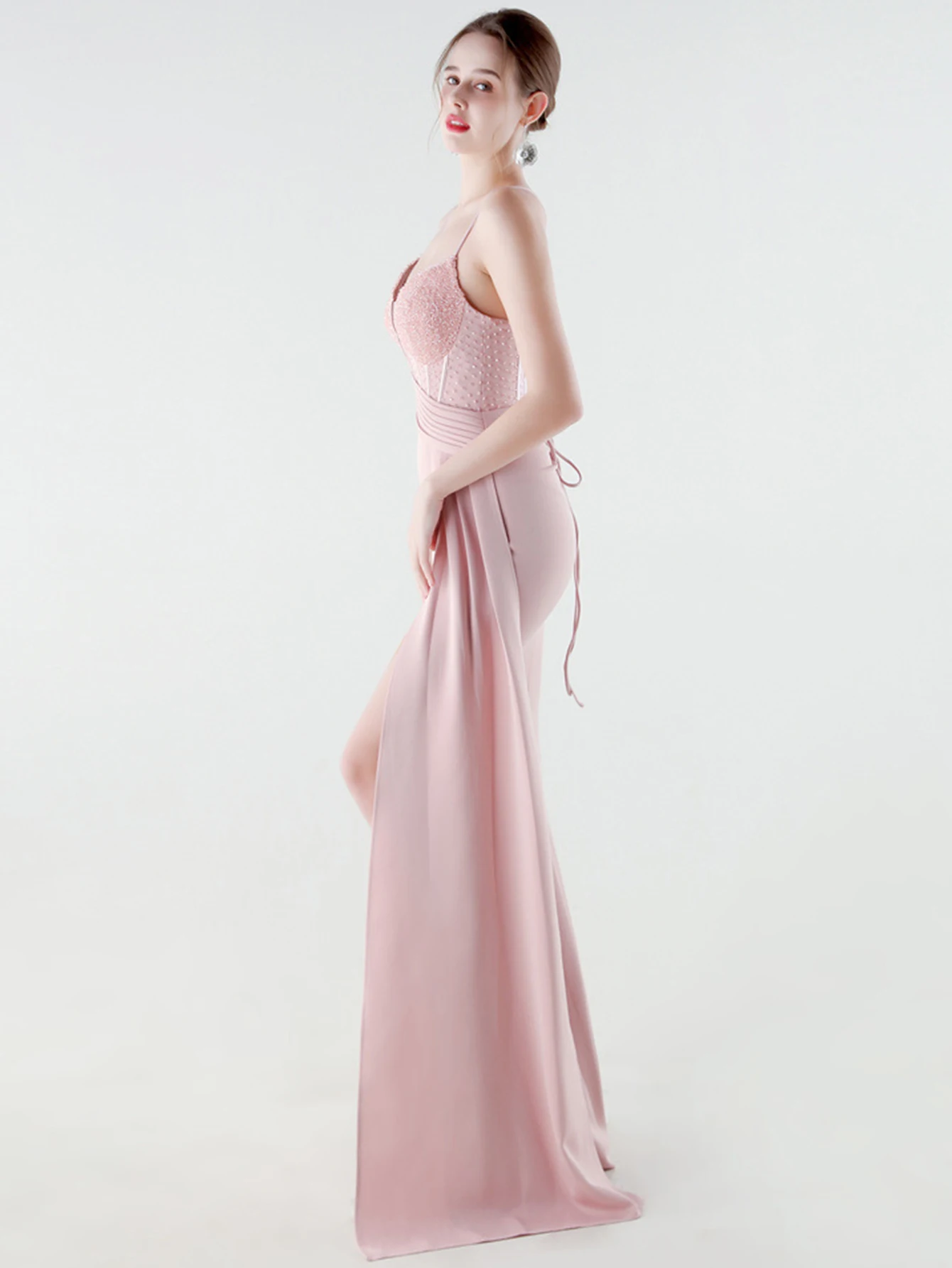 Seksowne sukienki imprezowe z odkrytymi plecami dla kobiet, luksusowe letnie sukienki z dżetami na urodziny, eleganckie sukienki damskie na studniówkę, długie sukienki wieczorowe, vestidos