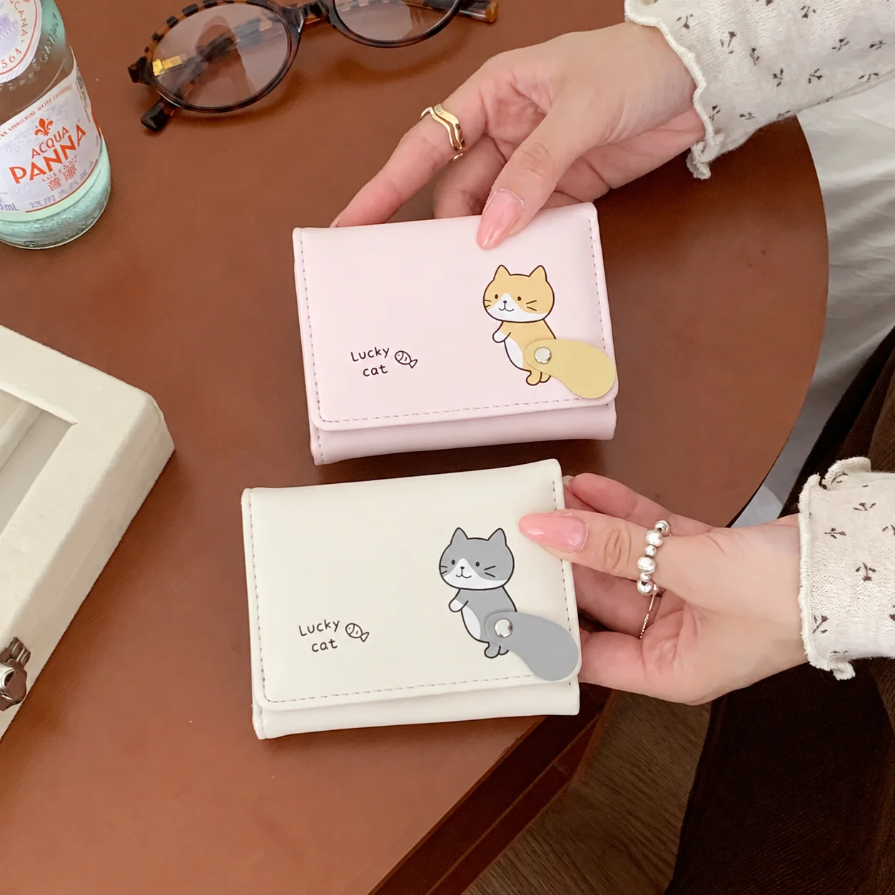Compact Wallet Compact Bill Compartment Wallet Women Trifold Wallet Foldable For Backpacks Shopping  Pockets