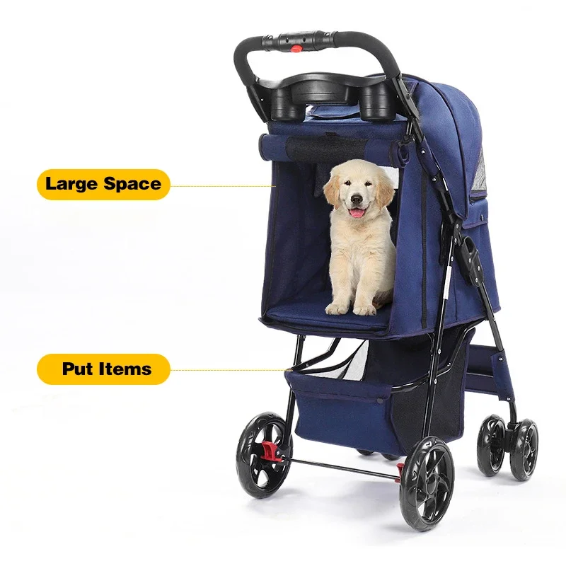 

Manufacturer wholesale foldable breathable travel portable dog stroller