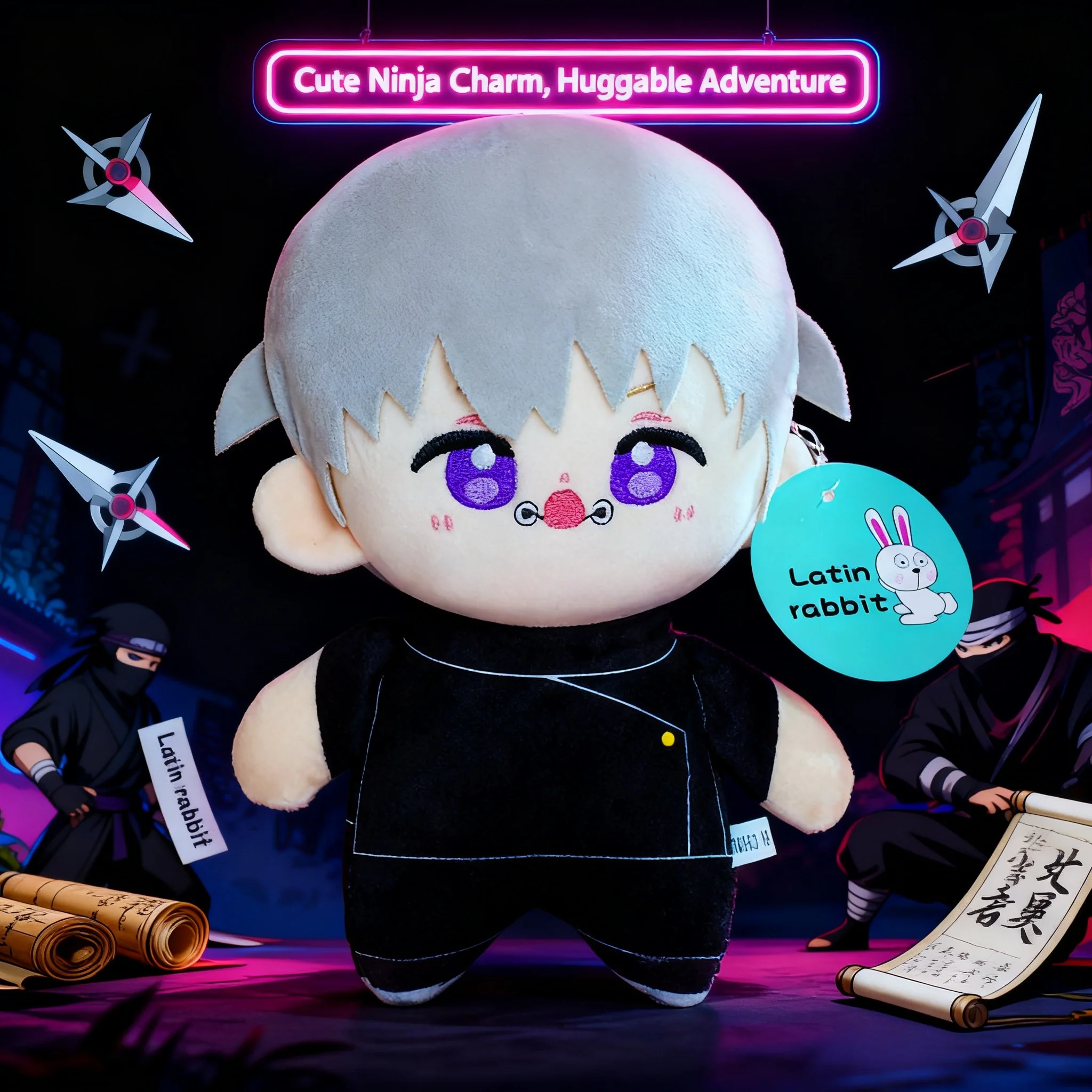 

Jujutsu Kaisen 20cm Plush Doll Soft Stuffed Anime Toy Cartoon Kawaii Pillow Cute Cotton Doll