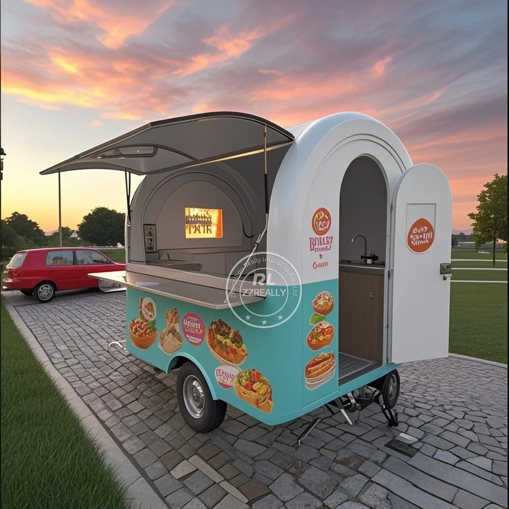 

Многофункциональный настраиваемый популярный прицеп для уличной еды, тележка для фаст-фургона