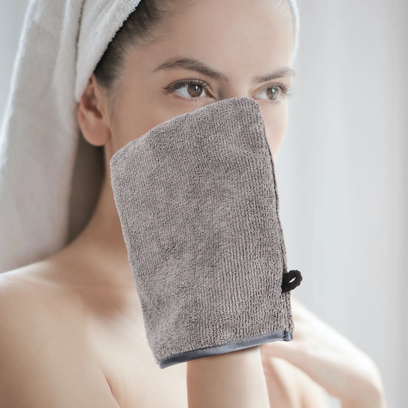 3 pçs microfibra removedor de maquiagem luvas de limpeza para remoção de maquiagem suave esfoliante ferramenta de lavagem fornecimento de beleza para mulher