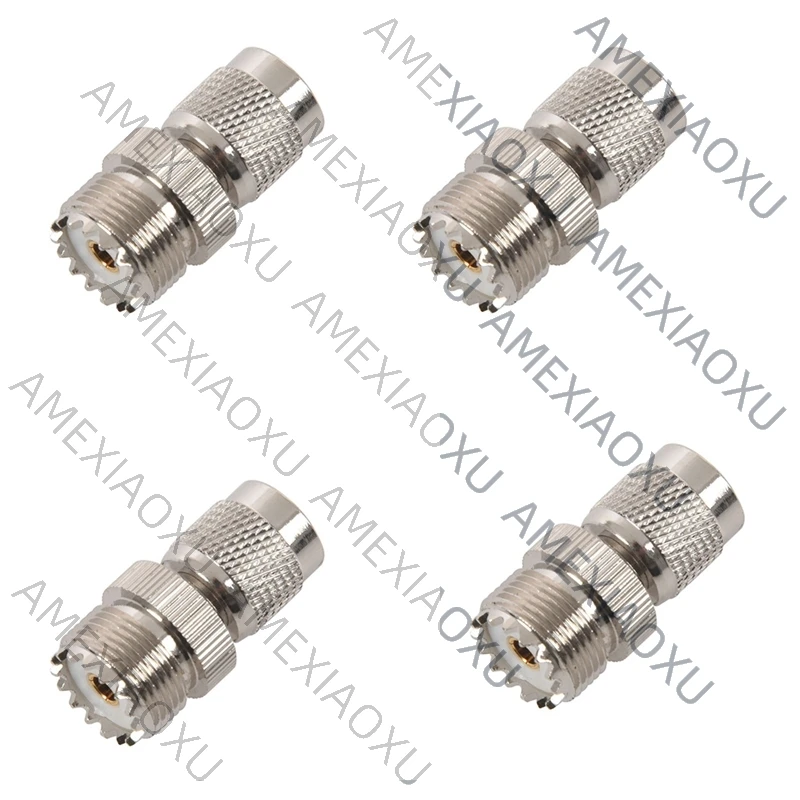 

4X TNC Male To PL259 UHF Female Adapter Connector,Silver