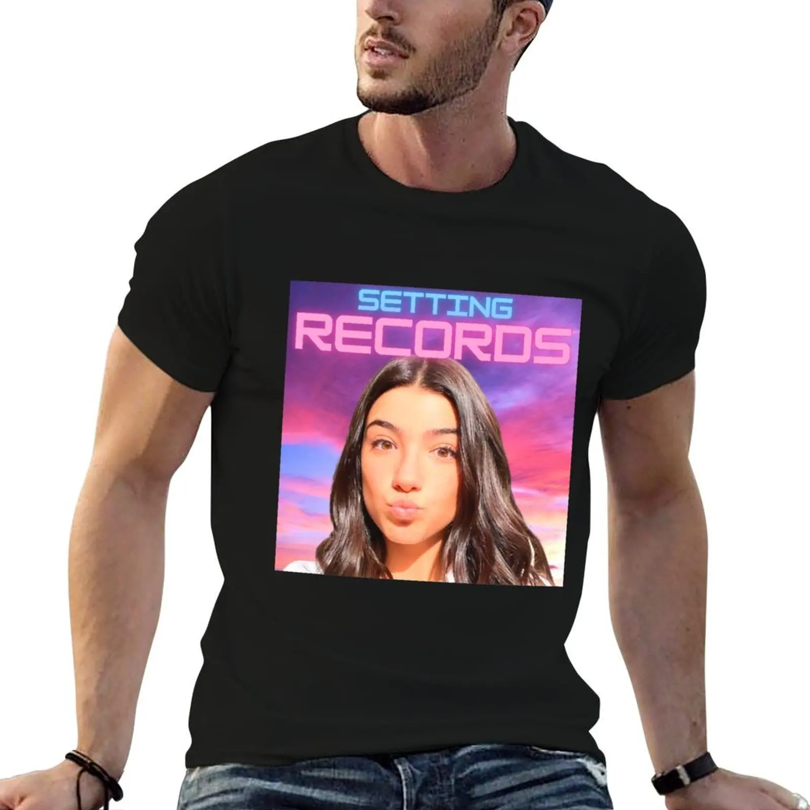 

Charlie Setting Records T-Shirt t shirts for man graphic funny man t shirt summer T-Shirt