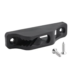 Self Locking Rope Tensioner Slide Black Cleat Nylon Rope Clamp Ideal for 6mm Soft Rope Easy Sail Shape Maintenance