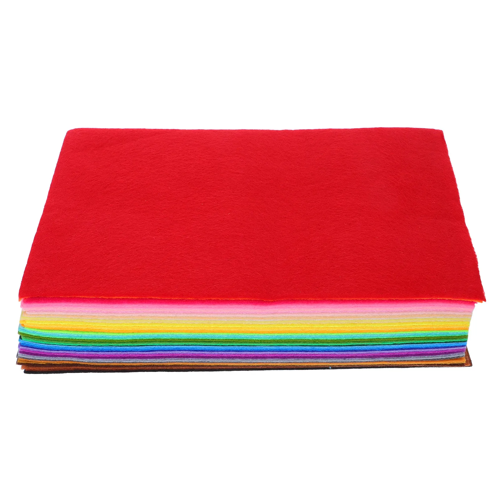 50Pcs Vibrant Colored Felt Fabric Sheets Non-Woven DIY Craft Material for Learning Handeye Coordination Sewing Home Decor