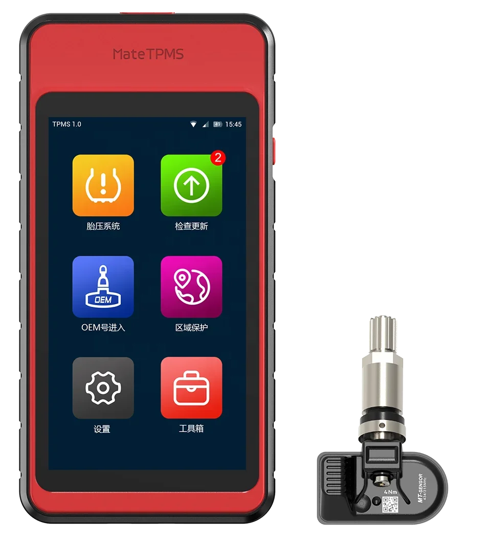 Heißer Verkauf Meistverkaufter programmierbarer Universal-Reifendrucksensor Dual-Frequenz-Integration, 315 MHz + 433 MHz