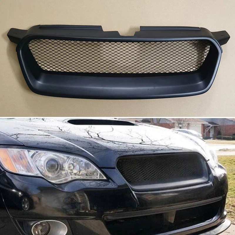 For Subaru Legacy Outback 2008 2009 Year Racing Grille Grill Body Kit Accessories FRP Matte Black