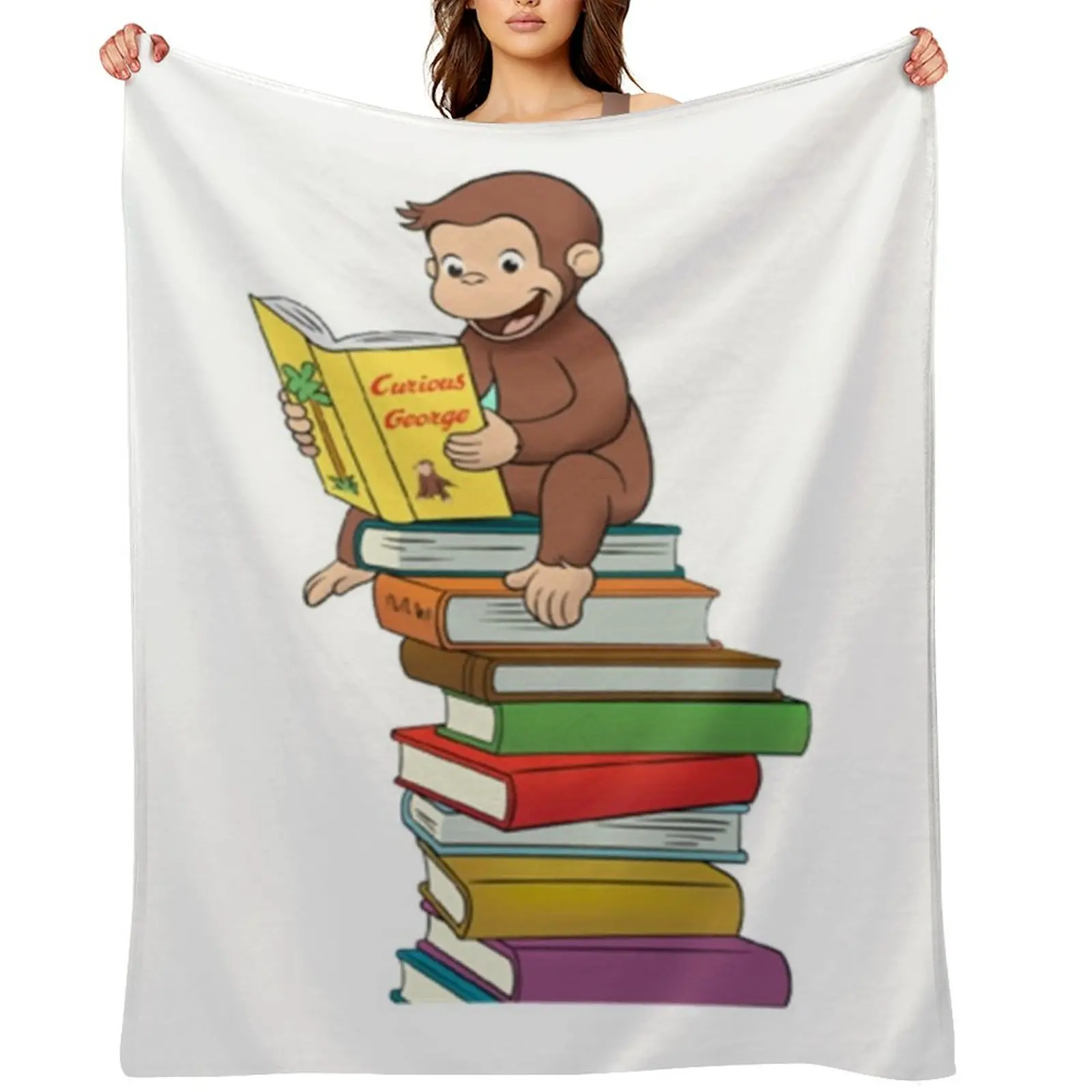 

Curious George Classic Throw Blanket Winter beds Hair Sofa Throw Luxury Brand Blankets