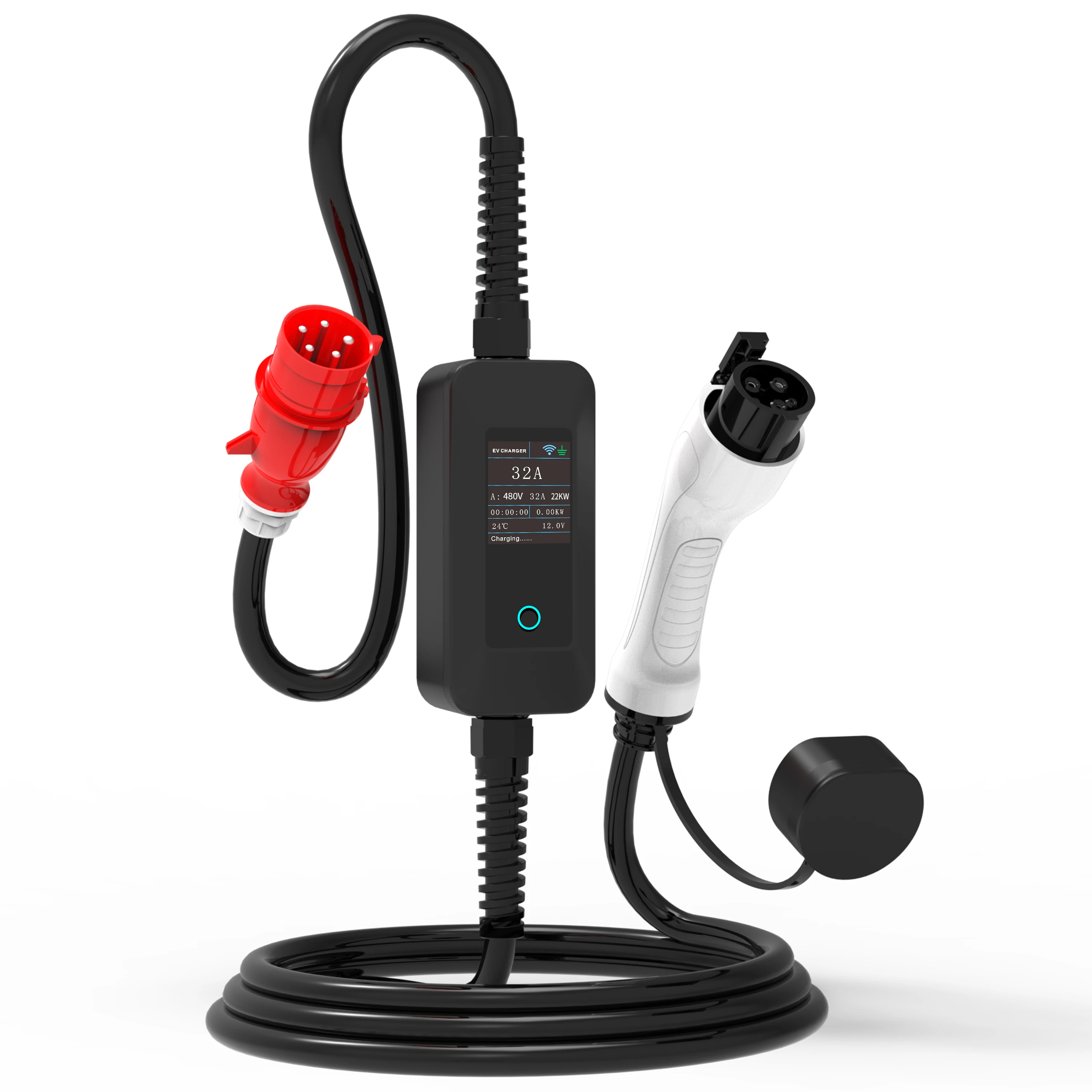 Type 2 11kw 3 Phase 380V 16A P - Type 2 Portable Ev Charger 11Kw Cee review and price