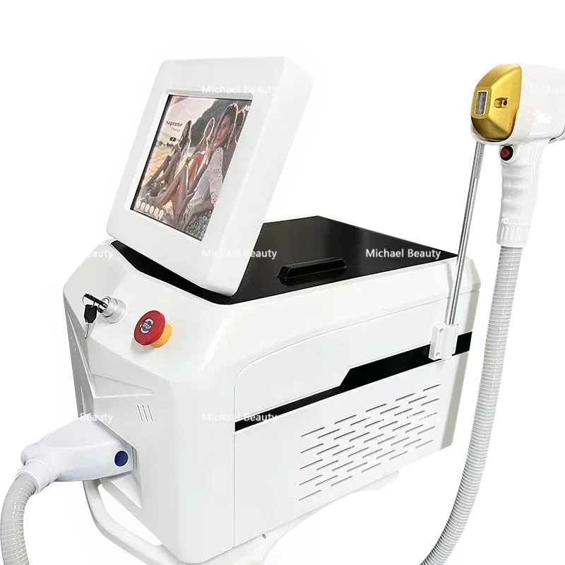 2025 Portable 808 3 Wave Diode Laser Permanen Hair Remove Fast Hair Remove Painless Follicle Penetration Skin Rejuvenation Dev