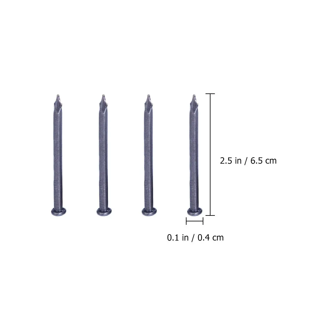 50Pcs Carbon Steel Cement Nails Point Tip Thickened Treatment Wall Steel Nails Concrete Use Black Plated Corrosion Resistant view 2