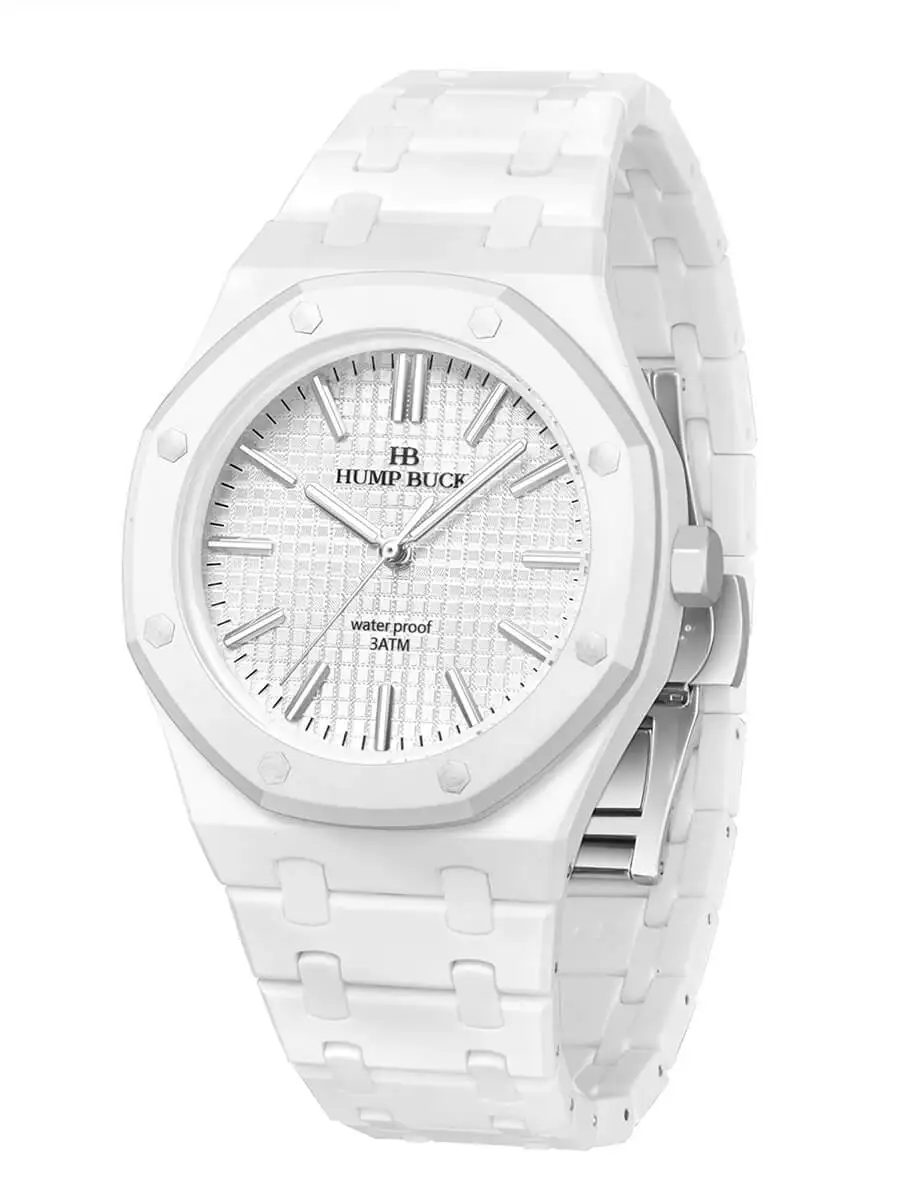 

HUMPBUCK Легкие водонепроницаемые наручные часы из поликарбоната для мужчин и женщин, минималистичные светящиеся стрелки для активного отдыха