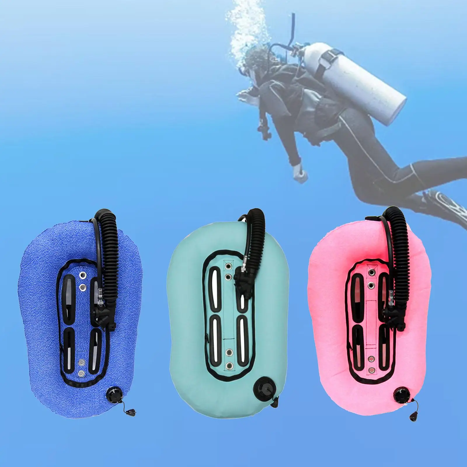 Diving Donut Wing Single Tank Snorkeling Tech Donut Wing with Single Tube Professional Spearfishing Buoyancy Compensator BCD