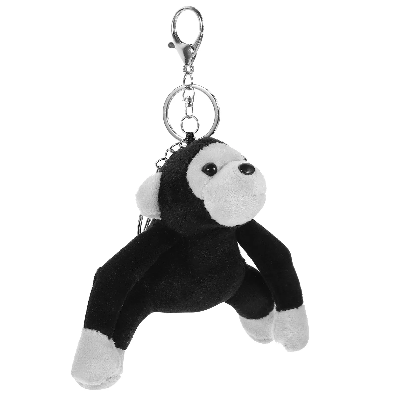 

Adorable Soft Gorilla Keychain Stuffed Animal Key Ring for Backpack Purse Car Keys Door Decor Gift for Women Girls Friends