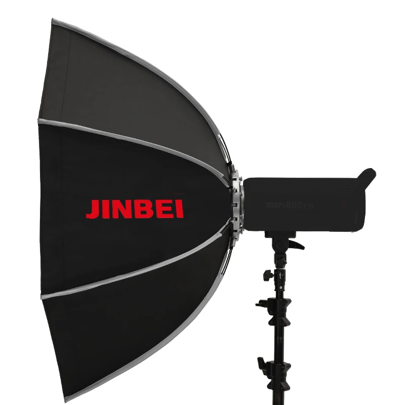 JINBEI KE- Caja de Luz Octogonal de 150 cm de Montaje Rápido, Caja de Luz Suave para LED Regulable y Fondos de Fotografía de Productos