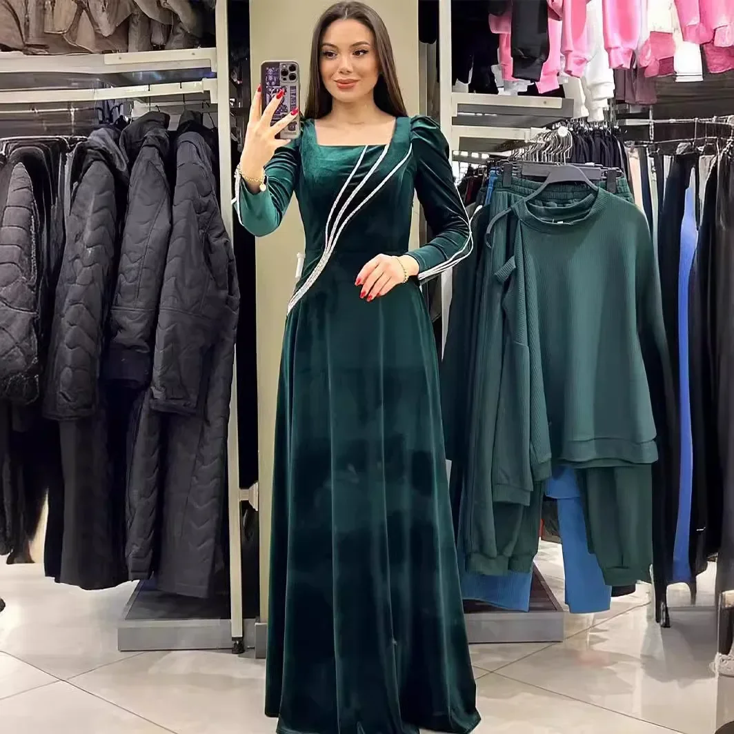 Eid Muslim Abaya for Women Party Dresses Jalabiya Ramadan Modest Morocco Dubai Abayas Kaftan Islam Vestidos Arab Long Robe