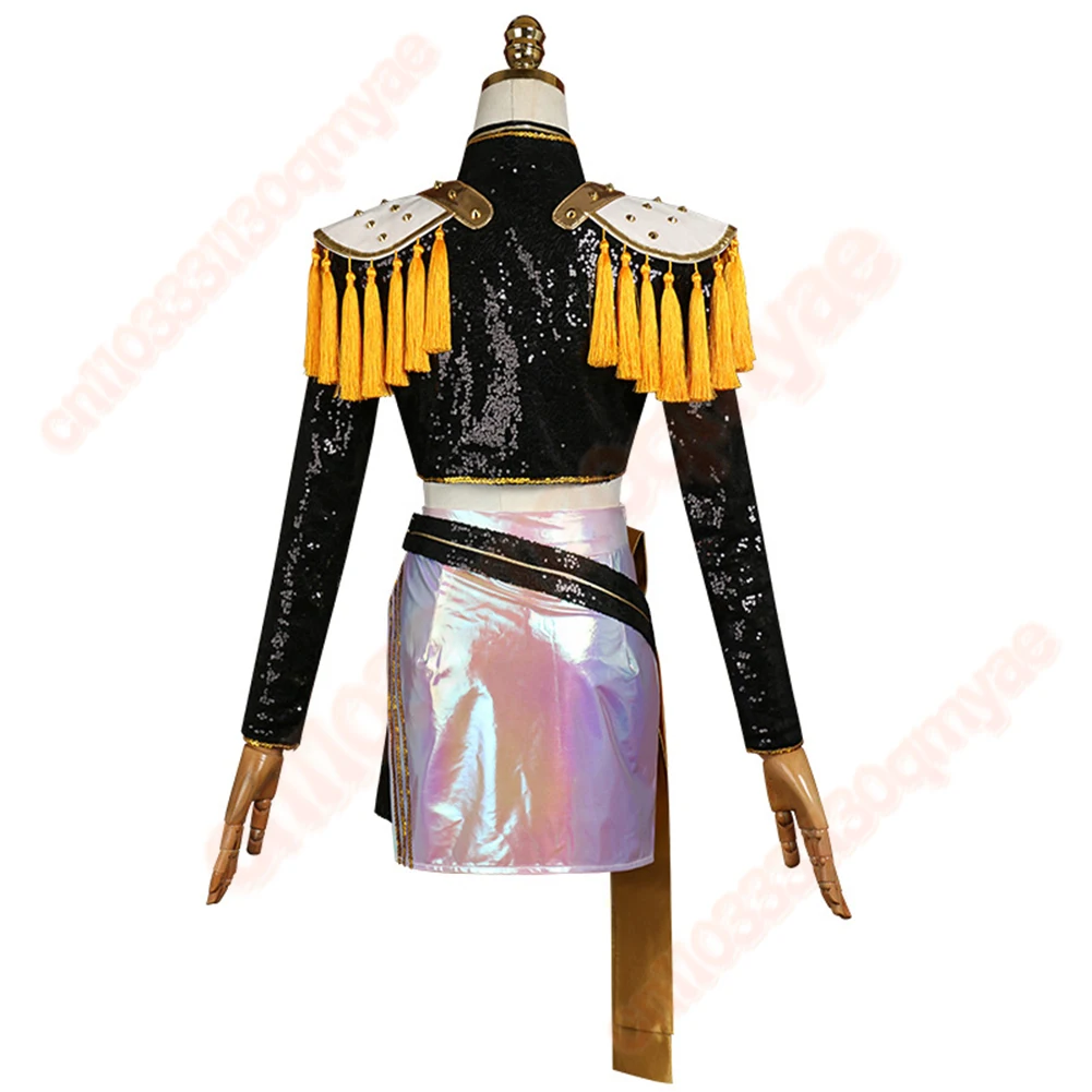

2025 Cartoon Demon Hunter of KPop Mira Cosplay Fantasy Singing Suit Wigs Clothing Costume Disguise Adult Women Roleplay Outfits
