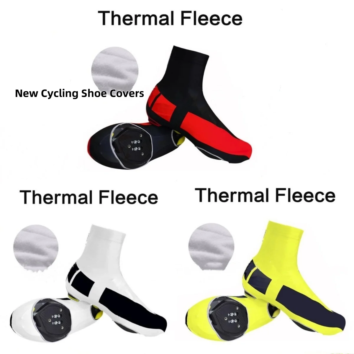 

New Cycling Shoe Covers Fleece Thermal Dustproof Man Woman Overshoes Road Bicycle Bike MTB Winter Cycling Shoe Cover hot sale