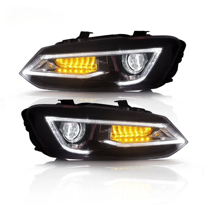 Manufacture Tuning LED Headlights 2011-2018 Dual Beam Projectors Fit for VW Polo/Vento MK5