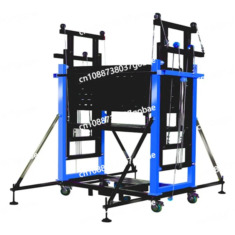 Electric scaffolding lift 4m 6m mobile electric lifting platform foldable electric scaffolding lift