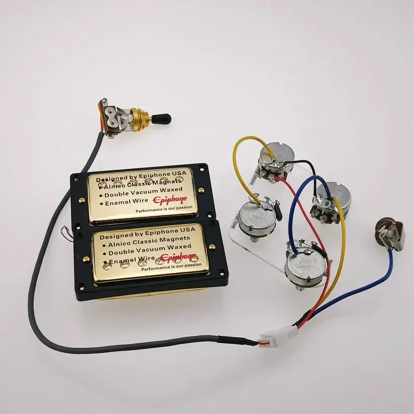 Beyond Music Shop Store--Original  Standard  Electric Guitar Humbucker Pickup Zebra With Wiring Harness MADE IN KOREA