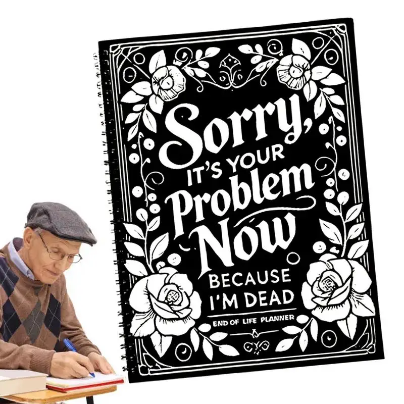 

End Of Life Planner Organizer Binder Final Wishes Planner Journal Notebook Funny Final Will Arrangement Organizer For Estate