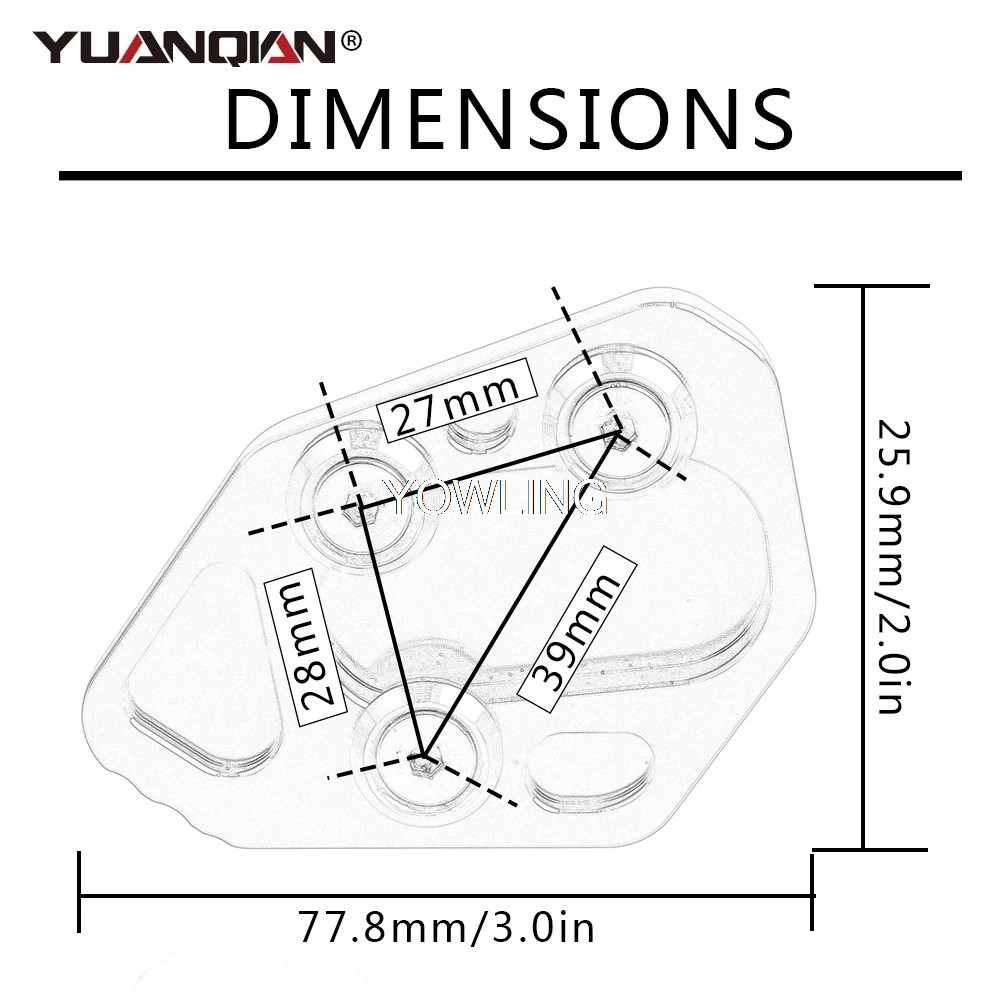 For BMW R1200S HP2 F800R F800S F800ST F800GT 2008-2016 Kickstand Side stand Pad Enlarge Extension Foot Plate 2015 2014 2010 2011 - Image 4