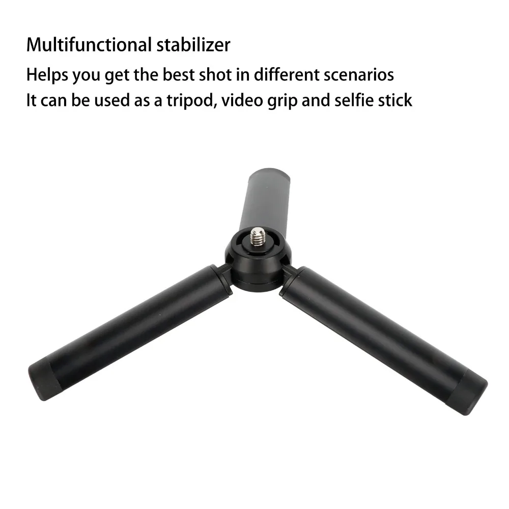 Sturdy & Durable Aluminum Alloy Extendable Tripod Lightweight Portable Selfie Stick Webcam Tripod Mobile Photography