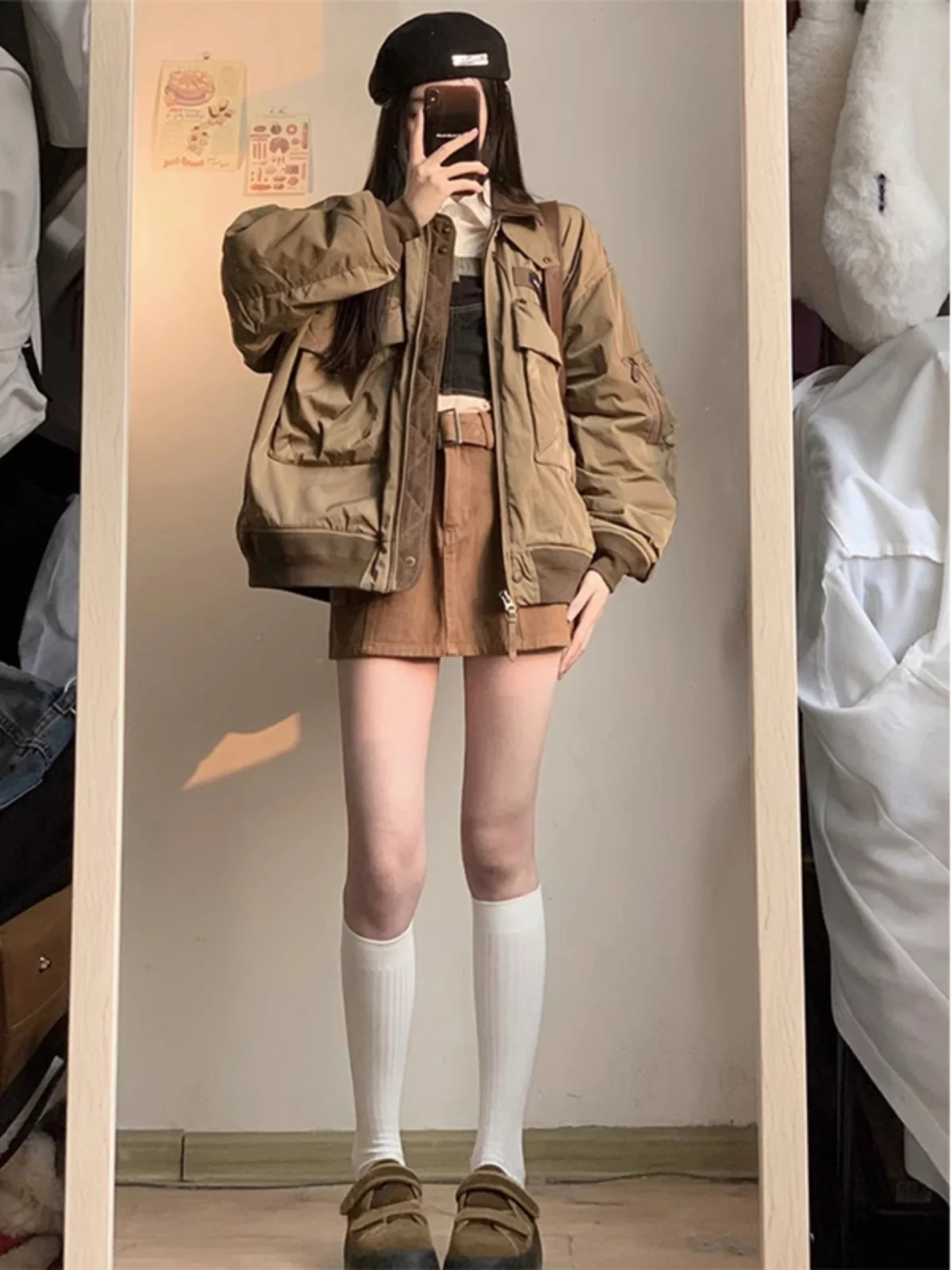 جايت بيسبول كبير الحجم للرجال والنساء لربيع وخريف 2024 جديد Sle أمريكي عتيق للصيد والطيران Jaet