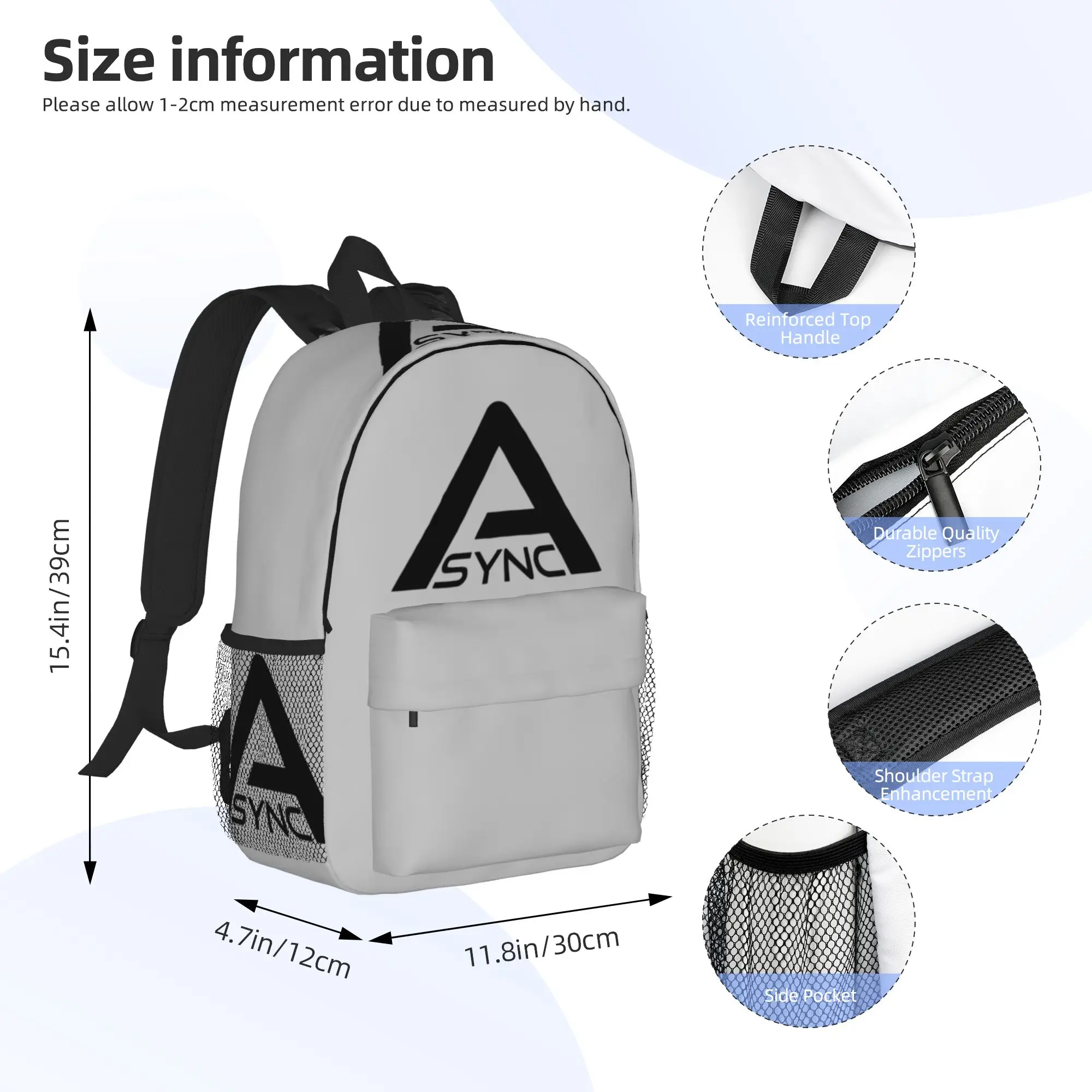 Async Backrooms High Quality Backpack Hot Sale Daypack Large Capacity Boys Girls BookBag Shoulder Bags for Men Women School Bag
