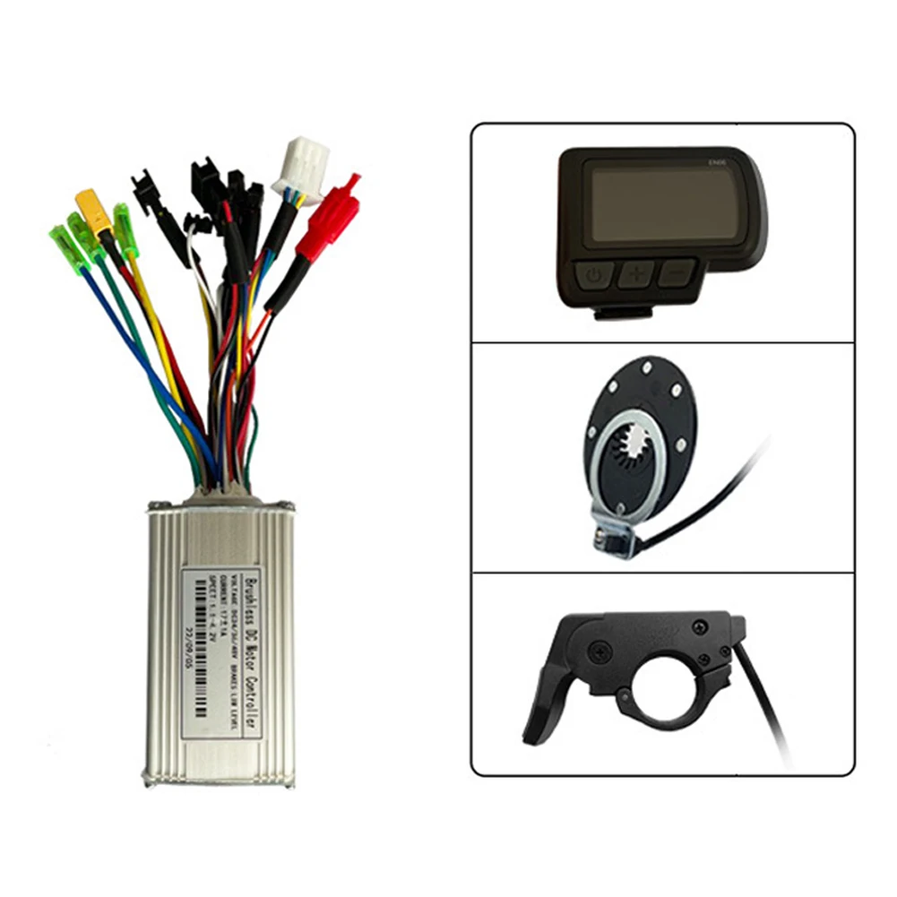 36/48V 17A Sine Wave Controller EN06 Display Throttle 8 PAS Kit For E-bike MTB Scooter Bike Bicycle Accessories Cycling