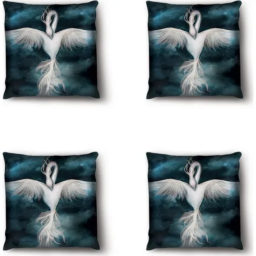 Jade Livaoğlu Home Custom Design Velvet Decorative 4'lü Filled Kombin Pillow decorate Case