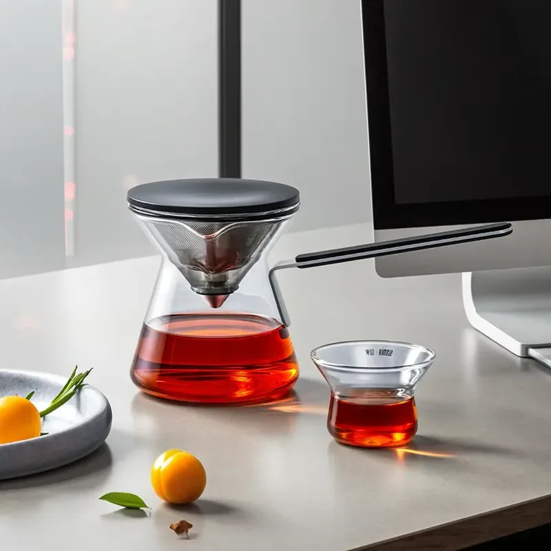 Loose Leaf Tea Maker Borosilicate Glass Lazy Teapot Household Heat Resistant Glass Kung Fu Teapot