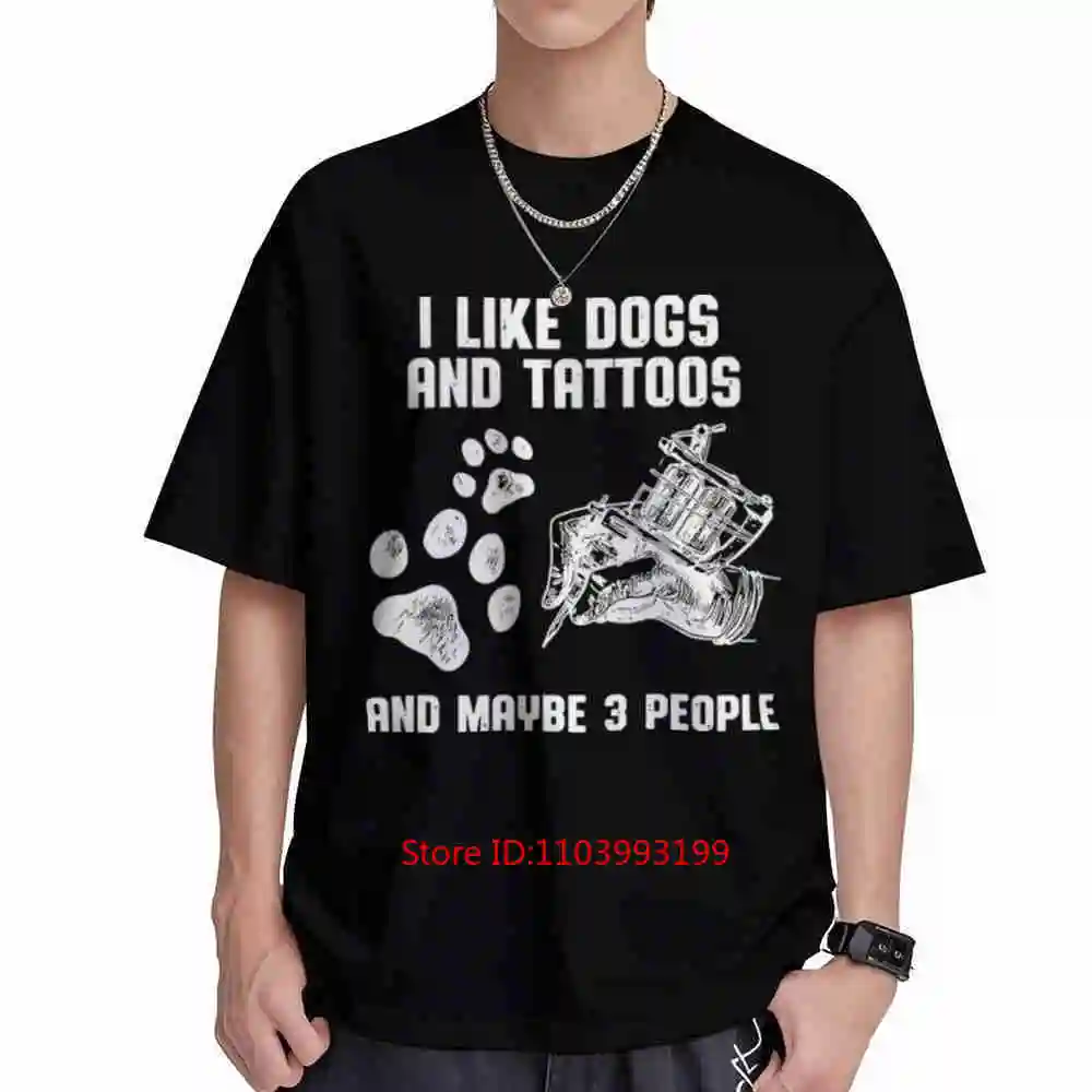 Like Dogs Tattoos 3 People Short Sleeve Tee 100% Cotton T-Shirt