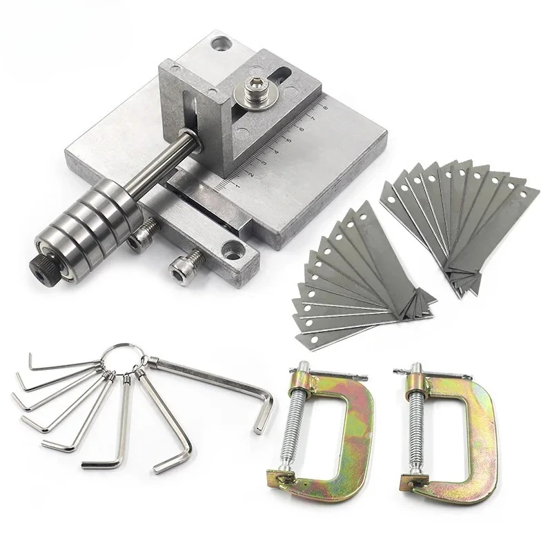 Kit de machine à découper le cuir réglable pour le bricolage - Acier inoxydable, outil de découpe artisanal pour ceintures et cordes
